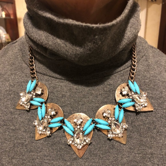 BaubleBar Turquoise Statement Necklace - Picture 3 of 3
